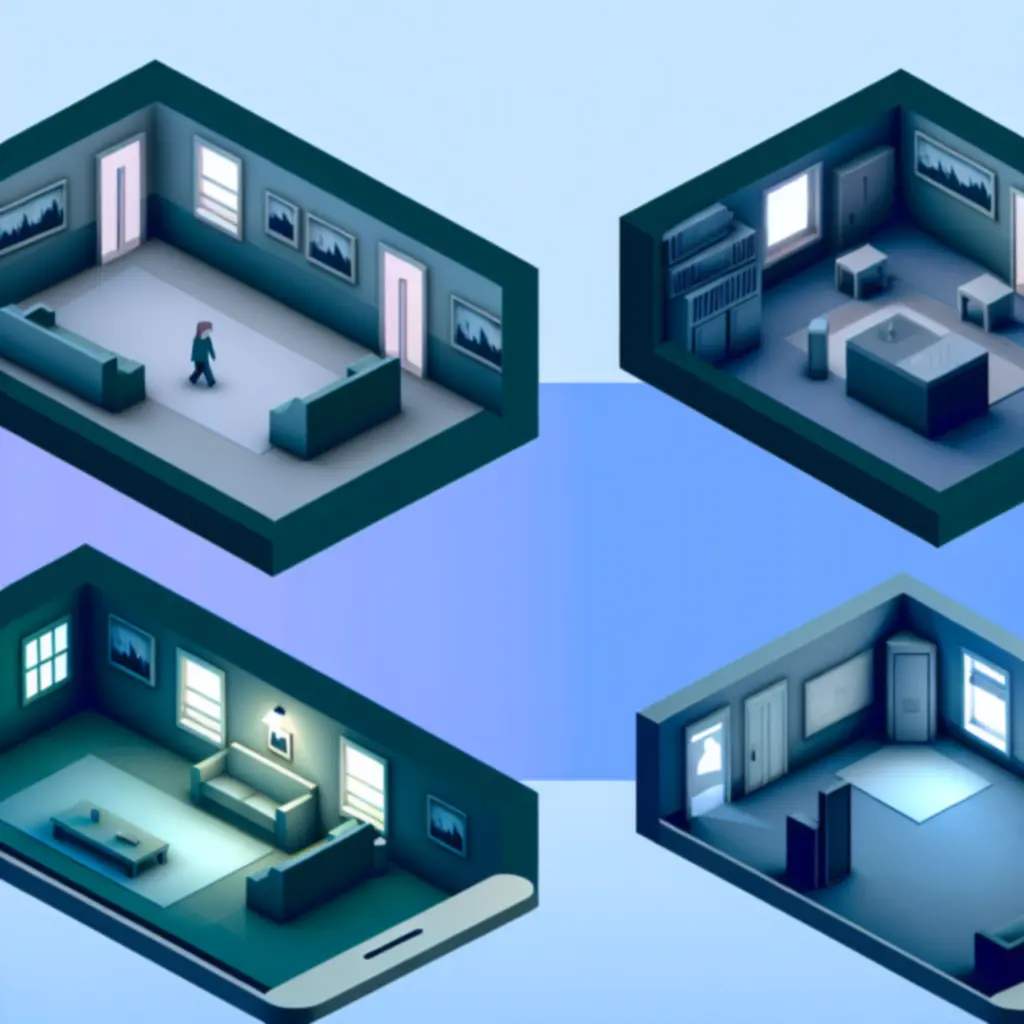 Minimalistyczna diorama przedstawiająca fragment lokacji z gry The Almost Gone