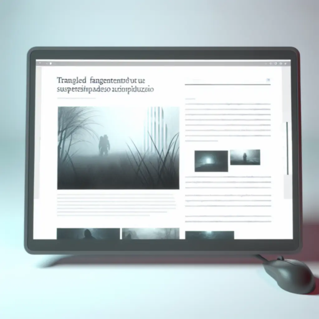 Chłodny, minimalistyczny nastrój strony z delikatnymi akcentami świetlnymi